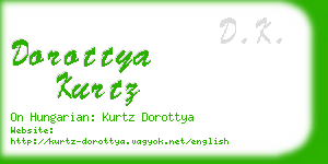 dorottya kurtz business card